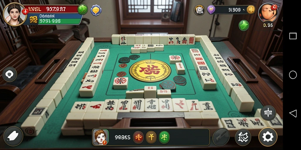 Tampilan gameplay Mahjong yang menarik di 99SL.