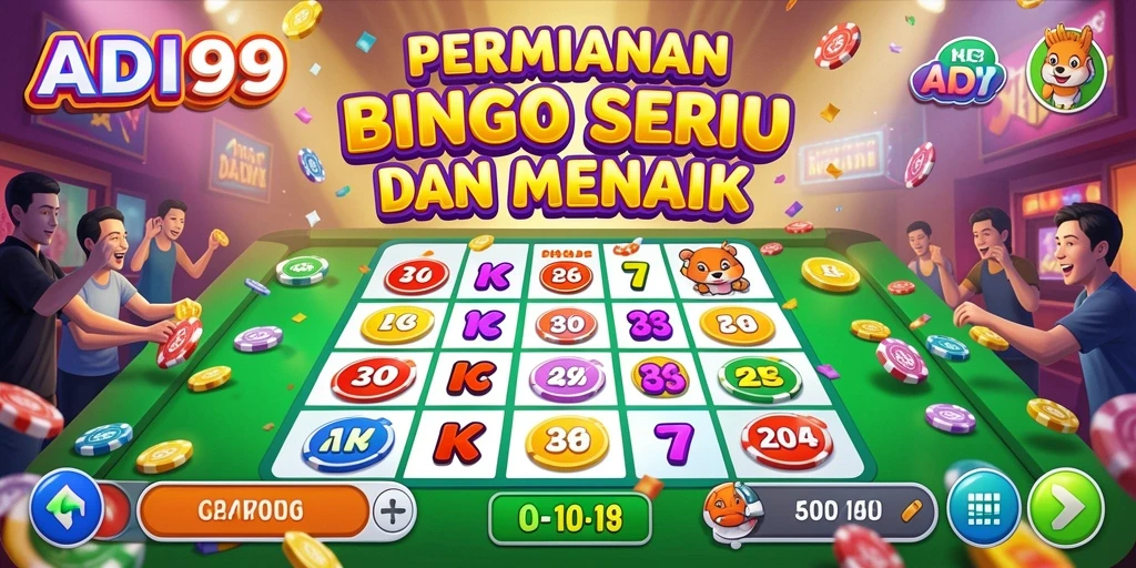 Screenshot ADI99 menampilkan gameplay Bingo yang seru dan interaktif.