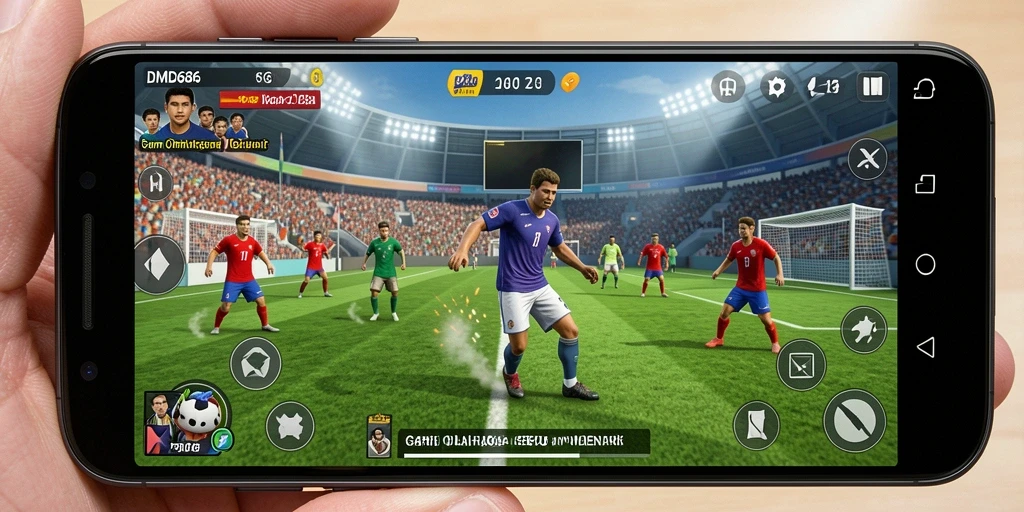 Screenshot utama menunjukkan aksi gameplay DMD686 yang mendebarkan.