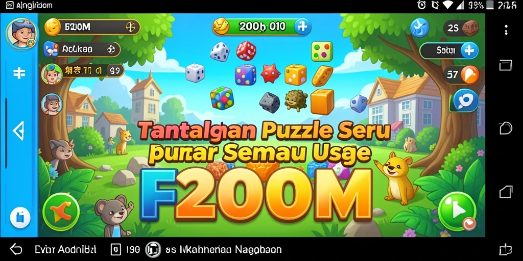 Screenshot gameplay menunjukkan tantangan Puzzle yang menarik dan mendebarkan.