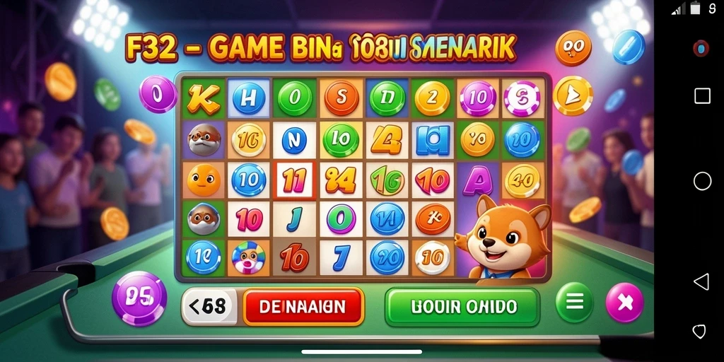 Tampilan gameplay seru dan menarik di F32 Bingo.