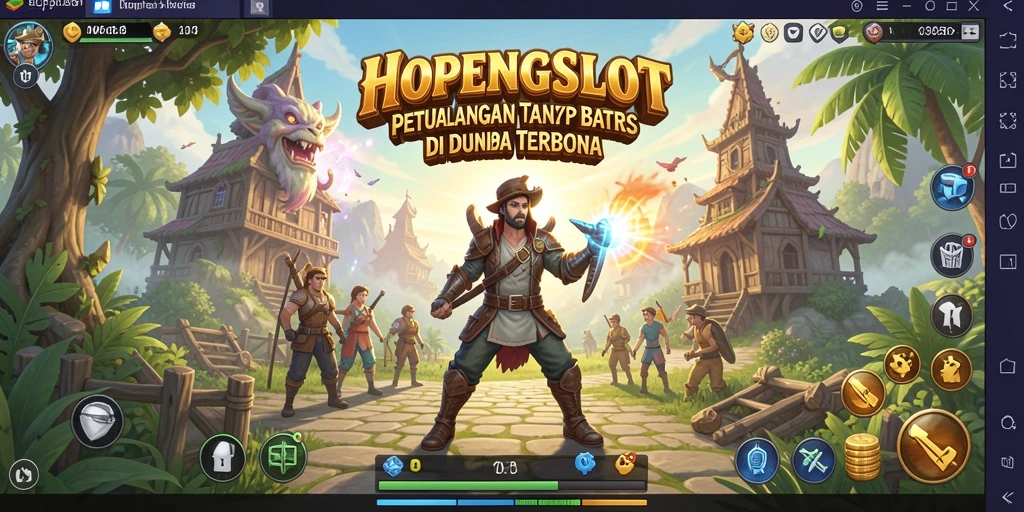 Gameplay HOPENGSLOT menampilkan eksplorasi dunia terbuka yang menawan.