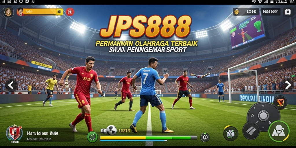 Screenshot gameplay JPS888 menampilkan aksi pertandingan olahraga yang mendebarkan.