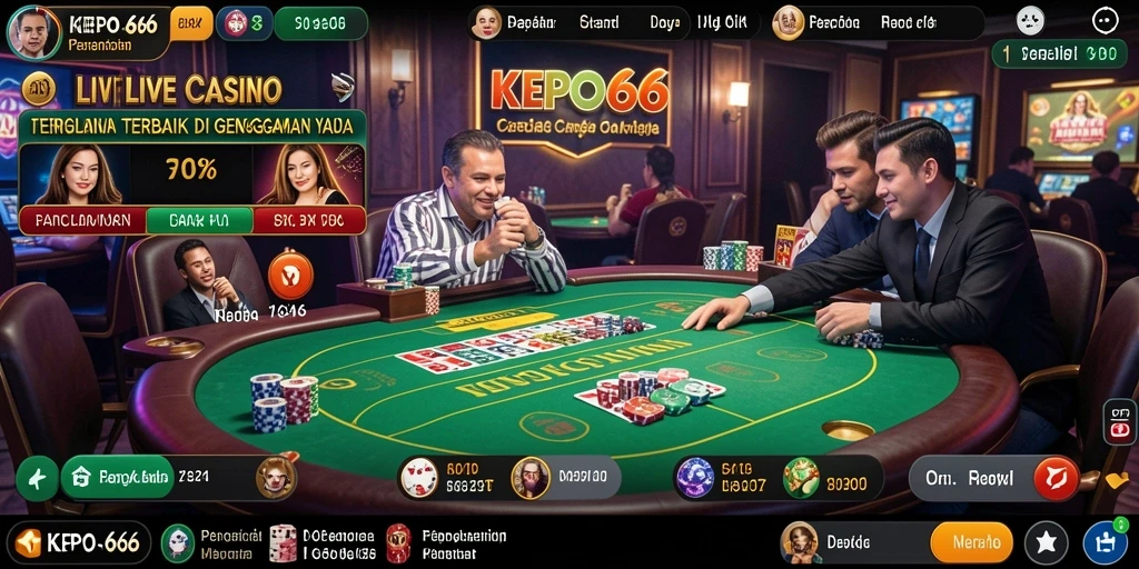 Tampilan gameplay Live Casino yang menarik di KEPO66.