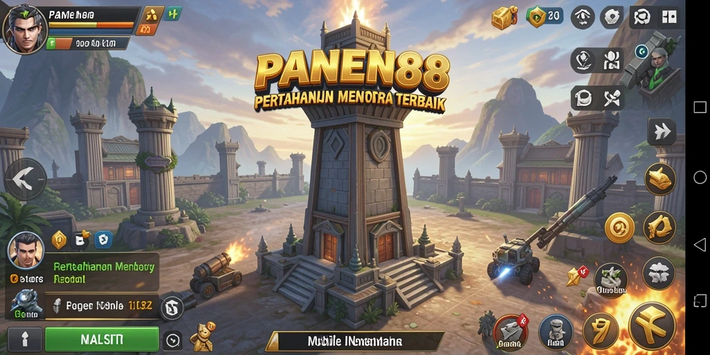 Screenshot dari gameplay menarik <strong>PANEN88</strong> yang menunjukkan aksi Tower Defense.