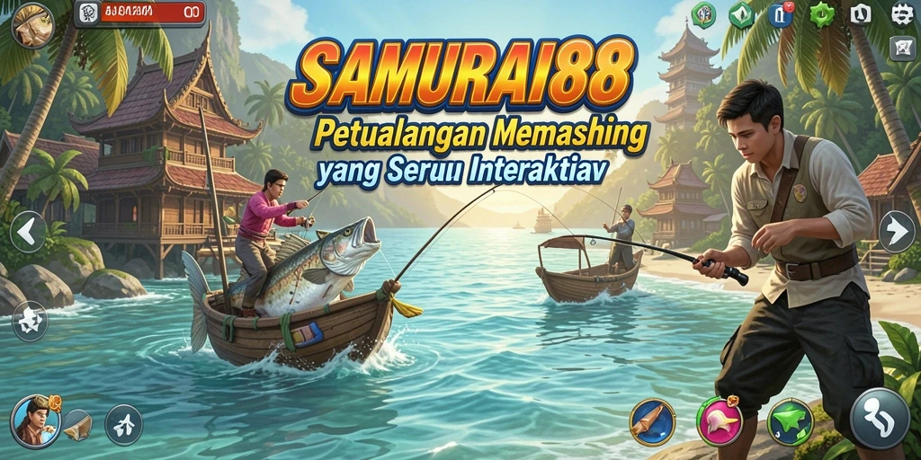 Tampilan gameplay SAMURAI88 yang mendebarkan saat menangkap ikan.