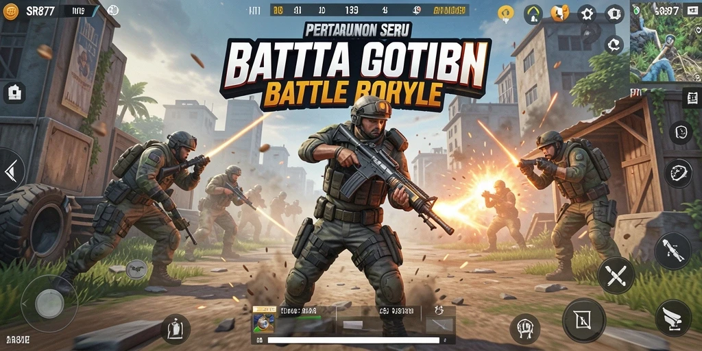 Gameplay mendebarkan di SR877 dengan pertarungan seru.