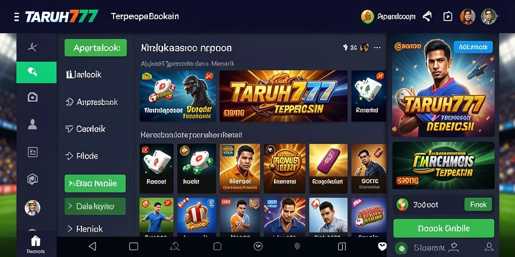 Tampilan menarik gameplay dalam aplikasi TARUH777 yang seru.