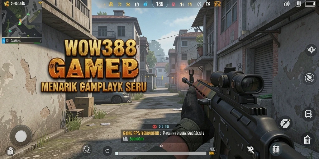 Tampilan gameplay seru dalam pertempuran FPS di WOW388.